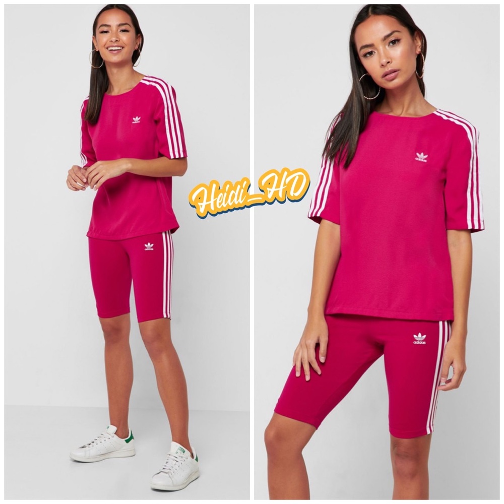 Adidas Originals Sleek 3 Stripes Cycling Set